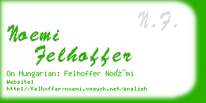 noemi felhoffer business card